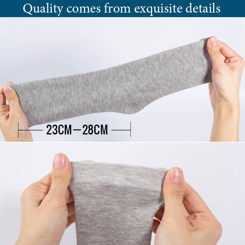 HSS 2022 Men&#39;s Cotton Socks New styles 10 Pairs / Lot Black Business Men Socks Breathable Spring Summer for Male US size(6.5-12)