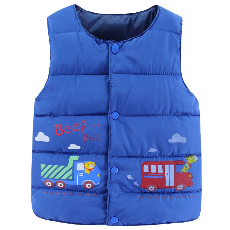 2021 Autumn Winter Girls Warm Vest Boys Thicken Waistcoat Kids Outerwear Vest Children Shiny Down Cotton Jackets Vest For 3-8 Y