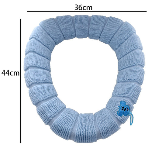 Toilet Seat Cover Home Winter Heated Washable Toilet Seat Lid Bathroom Supplies Soft Toilet Pad Case Waterproof Bathroom Cover