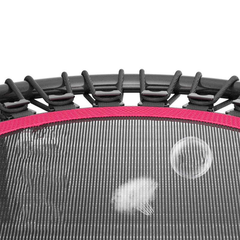 40&quot; Fitness trampoline Silent Mini with Adjustable Handle length Adults Kids indoor GYM Bungee Rebounder Jump Trainer Workout