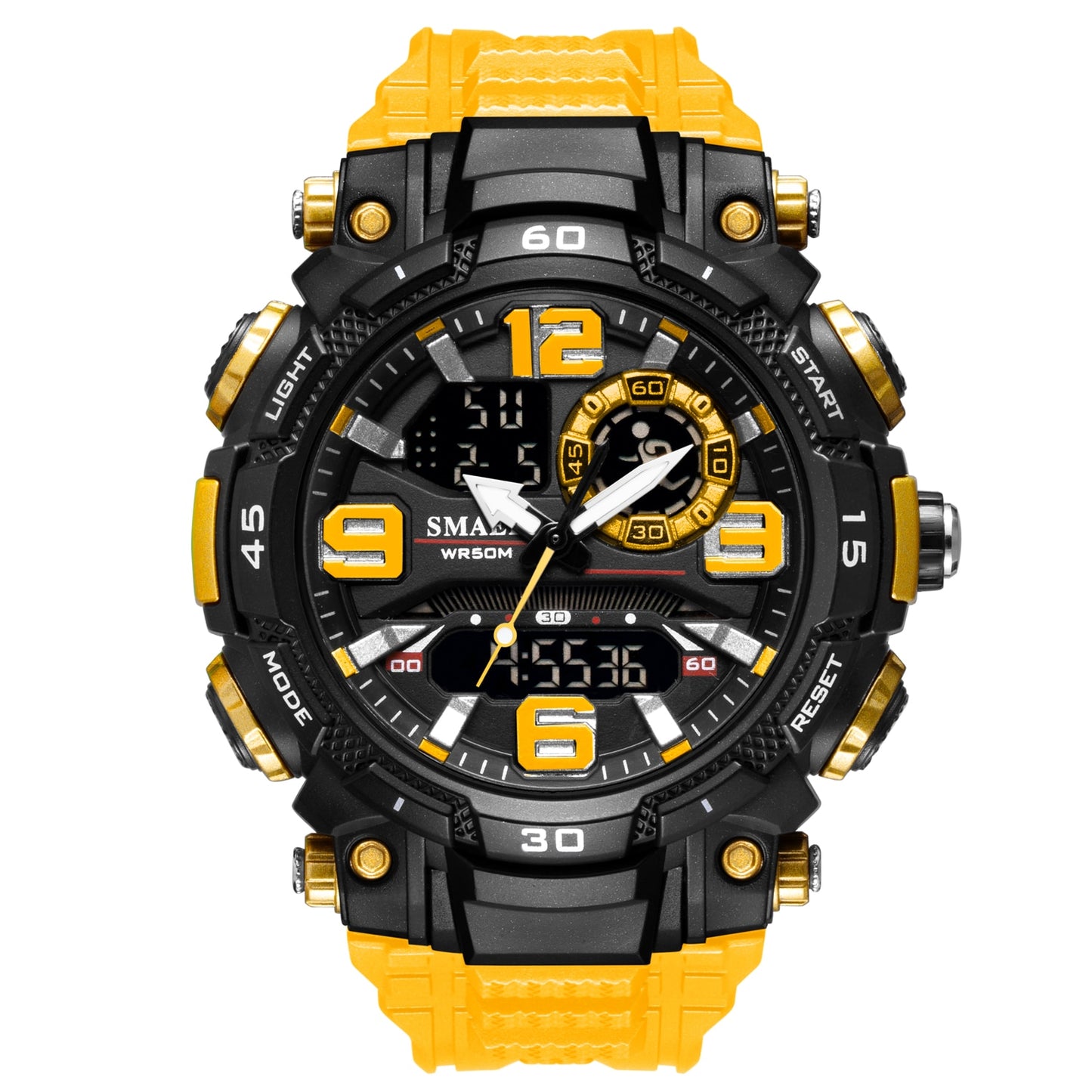 SMAEL Top Luxury Watches Men Dual Display Watch Waterproof Men&#39;s Sport Wristwatch Mens Military Army Clock Male Stopwatch 1921