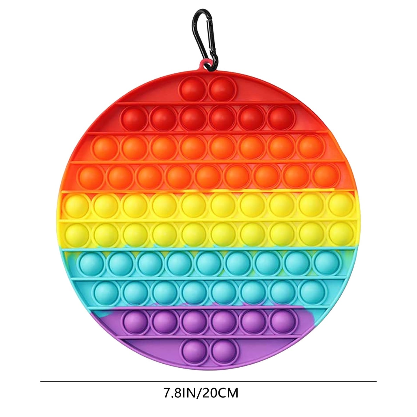 20*20cm Giant Pop Big Size Antistress Push Pop Bubble Fidget Toys Luminous Large Simpl Dimmer Figet Toy Kids Tie Dye Game