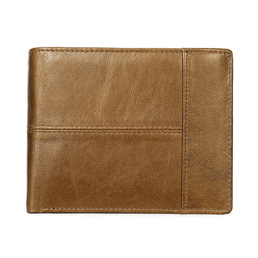 High Quality Men&#39;s Wallet Genuine Leather Wallets Men Splice Zipper Money Bag with Coin Pocket Male Purse Cards photo Holder