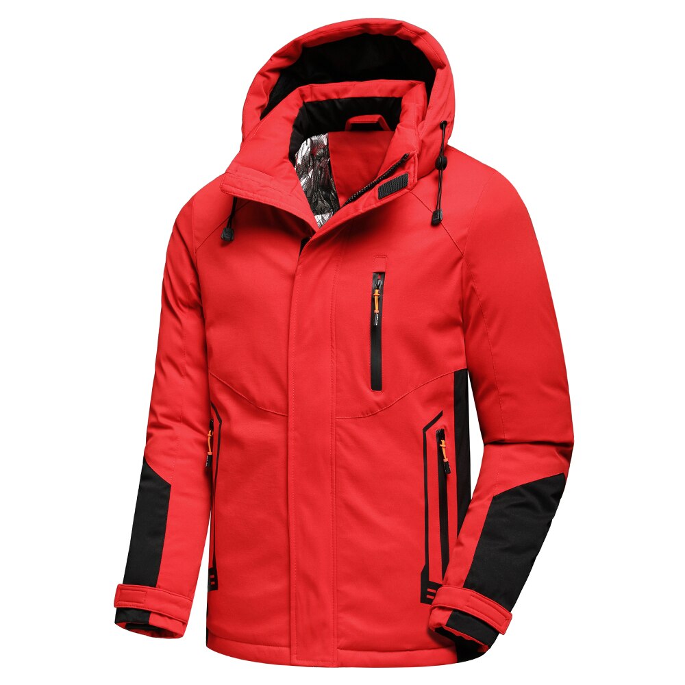 5Xl Plus Men 2022 Winter New Outwear Thick Warm Parkas Jacket Coat Men Outdoor Casual Windproof Pocket Detachable Hat Parka Men