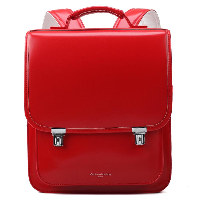 Japan School Backpack for girls  kids Orthopedic backpack book bags Children PU Japan school Bag students backpack bag  for kids