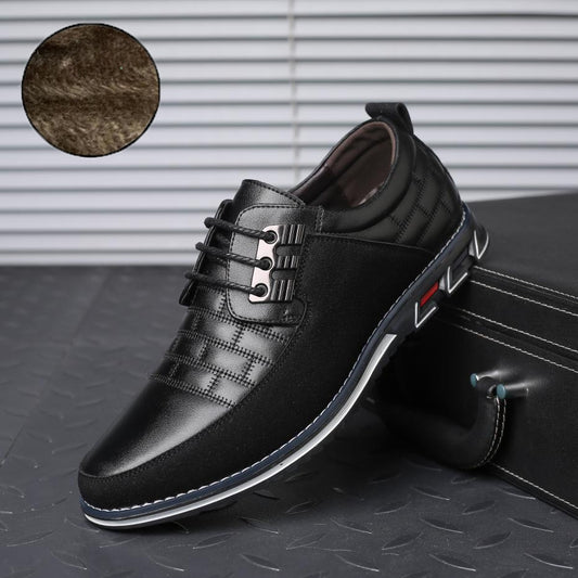Autumn Genuine Leather Mens Walking Shoes Breathable Male Sneakers Lace-up Oxfords Dress Business Formal Wedding Party Big Size