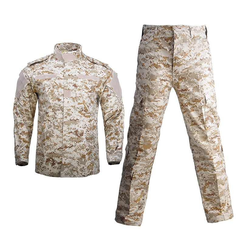 Military Uniform Airsoft Camouflage Tactical Suit Camping Men Army Special Forces Combat Jackets Pants Militar Soldier Clothes