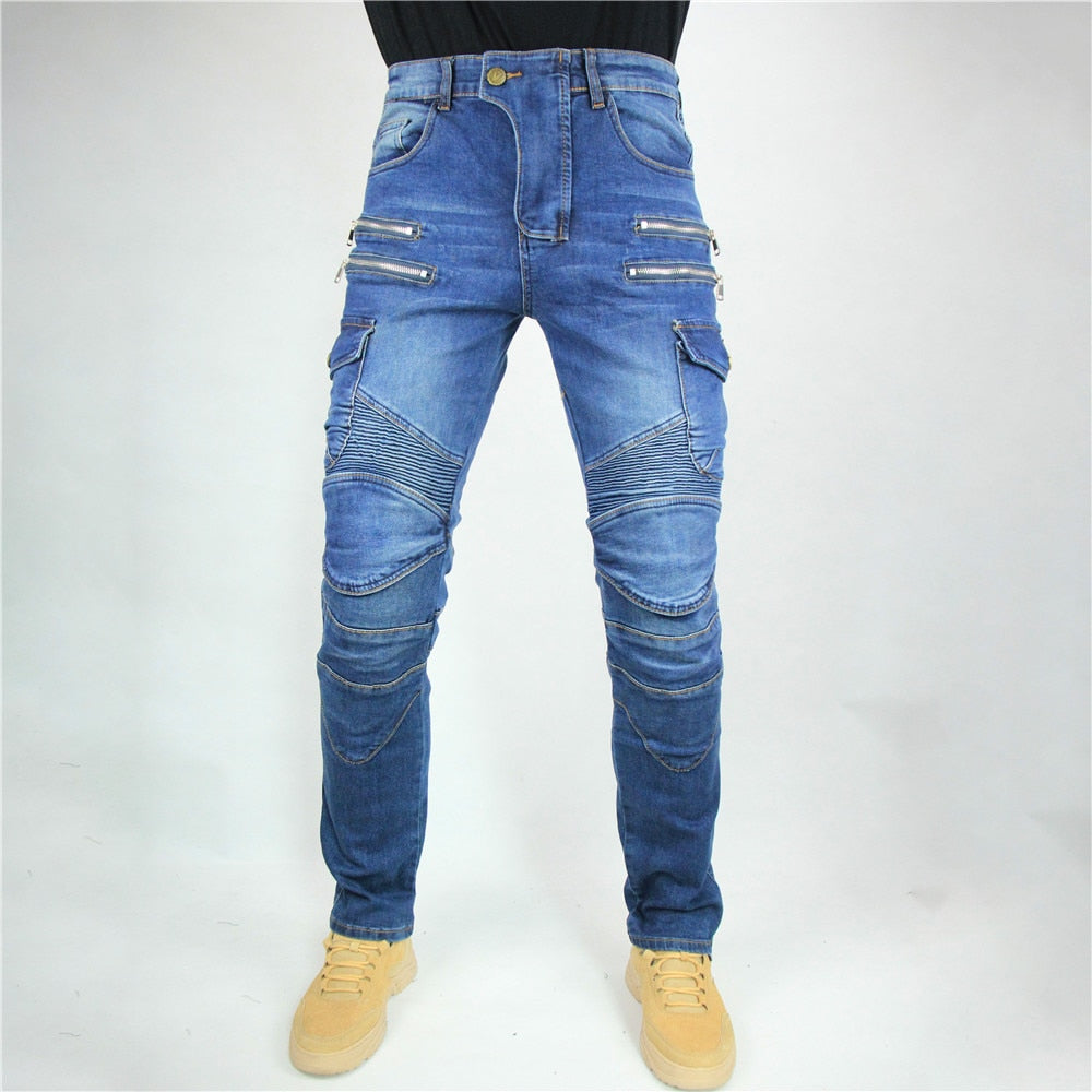 Jeans - New Motorcycle Pants Moto Men Motocross Casual Riding Motorbike Touring Motocycle Street Jeans Trousers Protective Gear