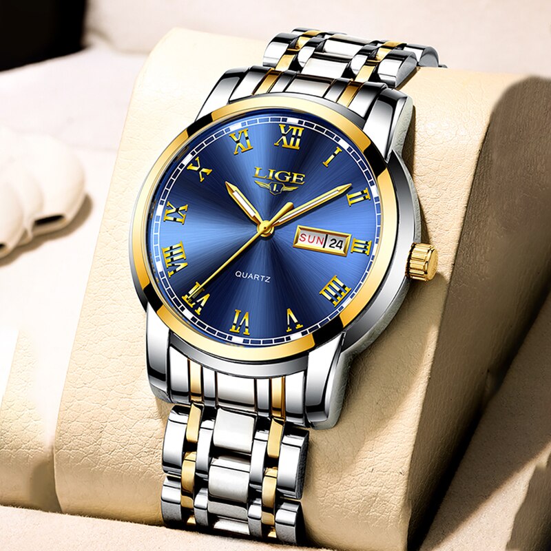 LIGE Japan Quartz Women&#39;s Watch Fashion Female Wristwatch Switzerland Luxury Brand reloj mujer Waterproof Women Bracelet Watch