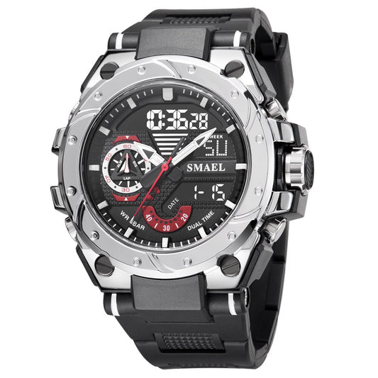 SMAEL Top Brand New Men Military Watch Sport Waterproof Dual Display Clock Male LED Quartz Digital Wrist Watch Relogio Masculino