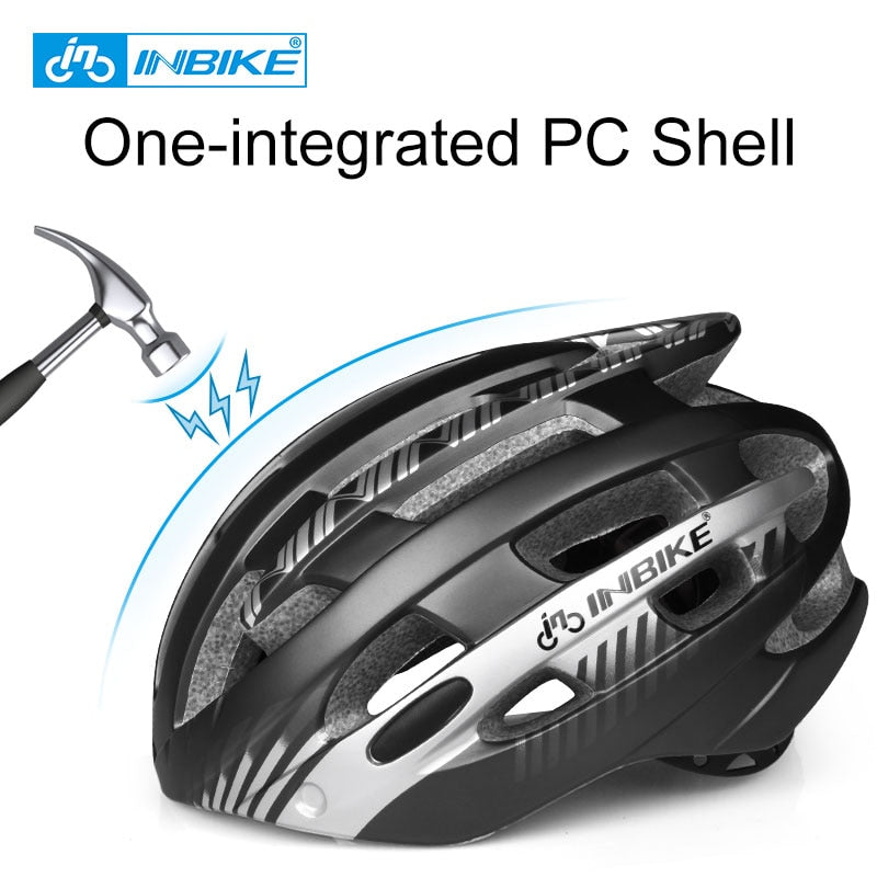 INBIKE Cycling Helmet Ultralight Bicycle Helmets Man with Goggles MTB Bike Helmet Men Women Mountain Road Sport Specialiced MX-3