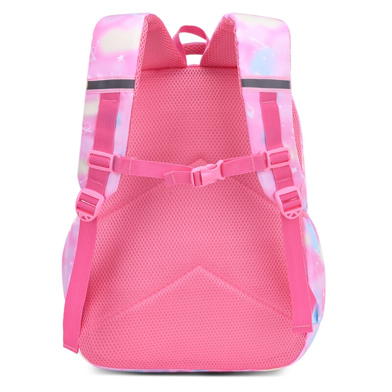 Cute Cat Bow Waterproof Pink School Backpack Girls Book Bag