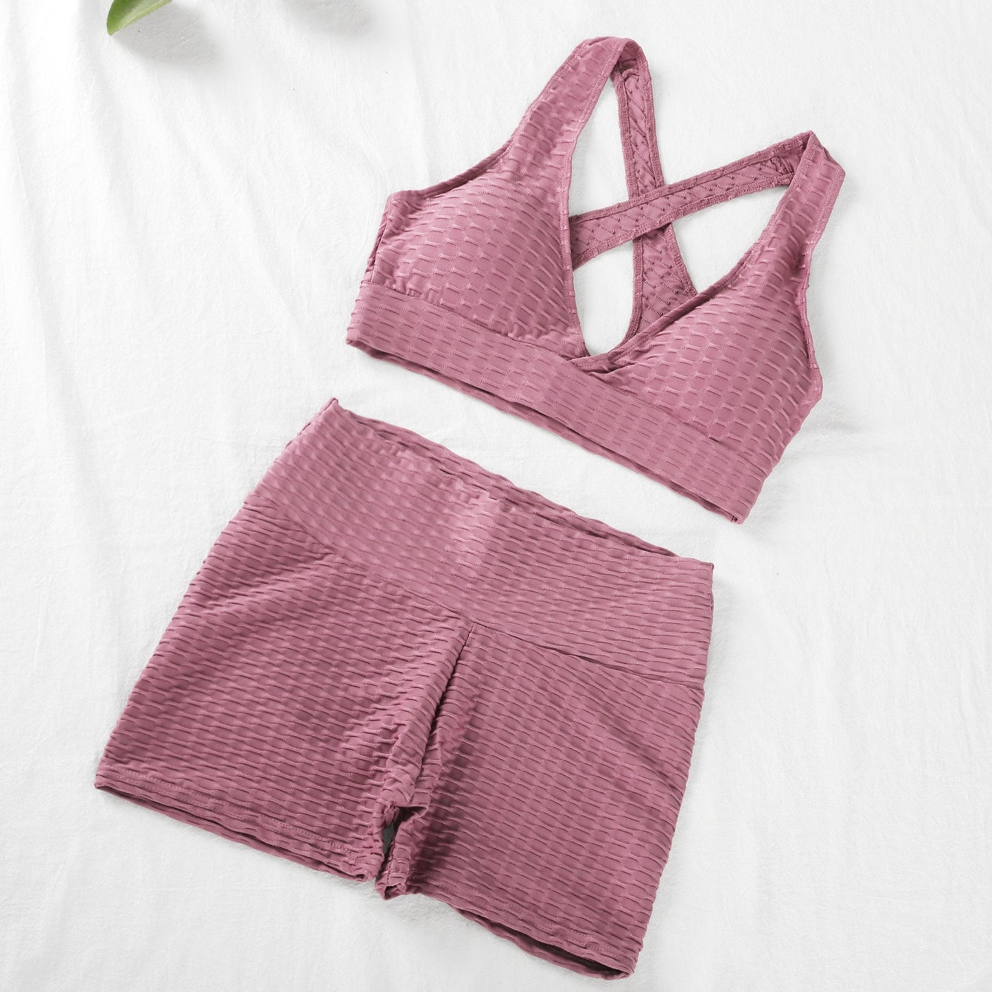 NORMOV Anti Cellulite 2/3PCS Long Seamless Yoga Set Gym Set Women Fitness High Waist Leggings Shorts Bra Skinny Sports Set Gym