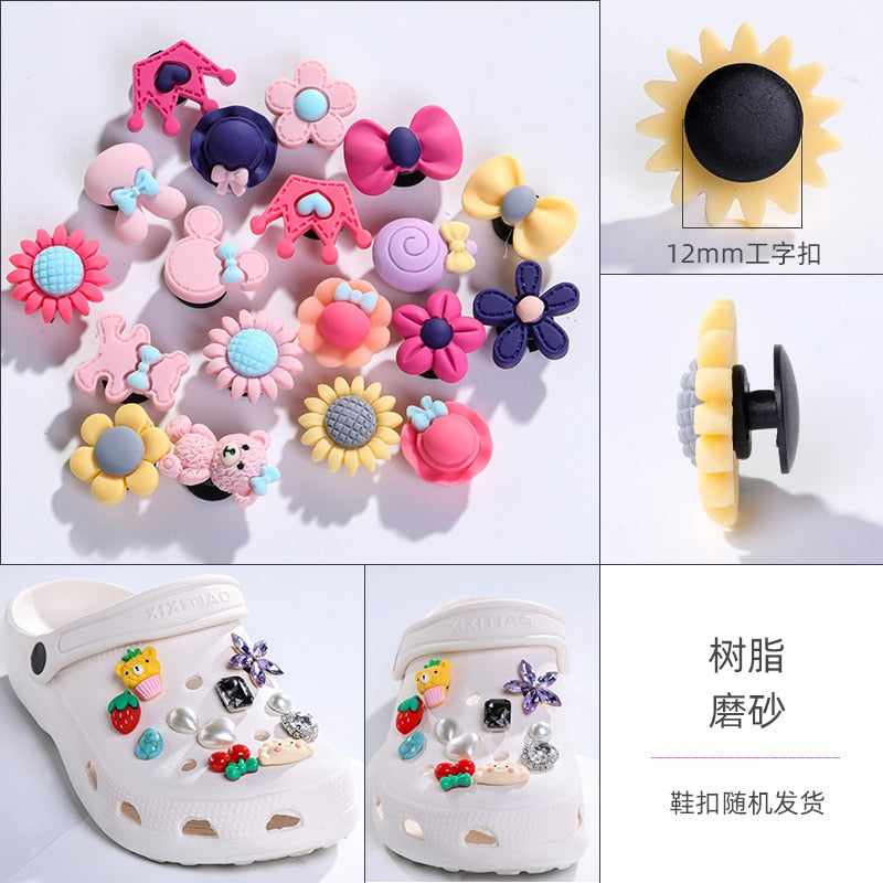 Shoe Charms Decoration - Best 10pcs/set Shoe Charms Decoration Buckle carton chocolate ice cream fruit acrylic M JIBZ DIY combiation for croc friend gift