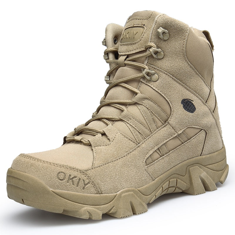 2022 New Footwear Military Tactical Mens Boots Special Force Leather Desert Combat Ankle Boot Army Men&#39;s Shoes Plus Size 39-46