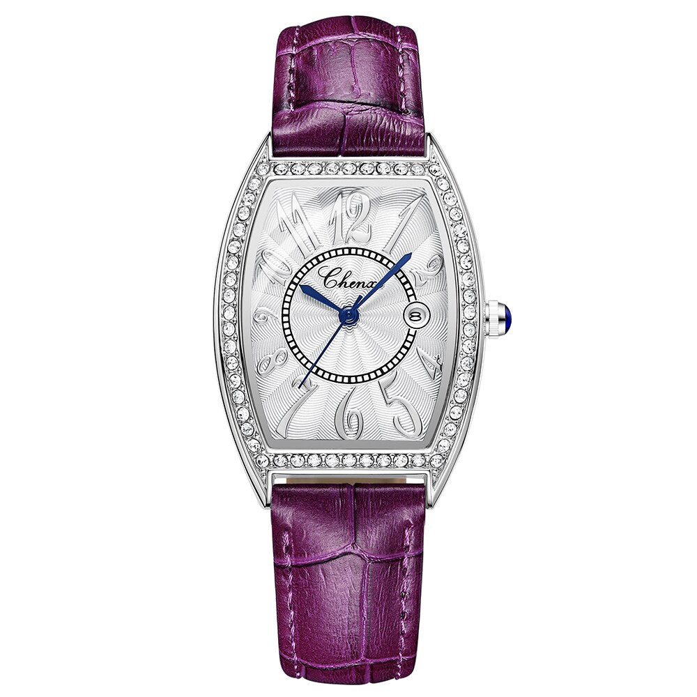CHENXI Women Watches Fashion Elegant Woman Calendar RoseGold Watch Casual Waterproof Leather Quartz WristWatch For Women&#39;s Clock