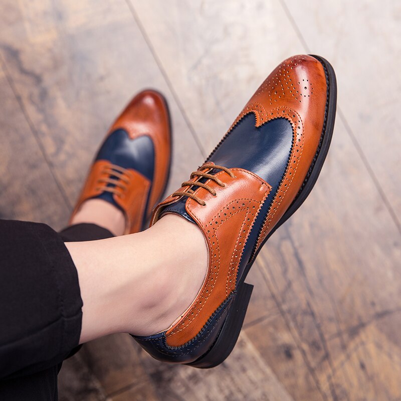 Men Casual shoes breathable Leather Loafers Office Shoes For Men Driving Moccasins Comfortable Fashion Shoes big size Bullock