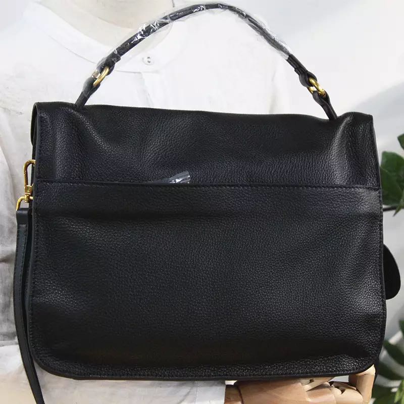 New Messenger Bag Women Commuter Messenger Bag First Layer Cowhide Large Capacity Handbag