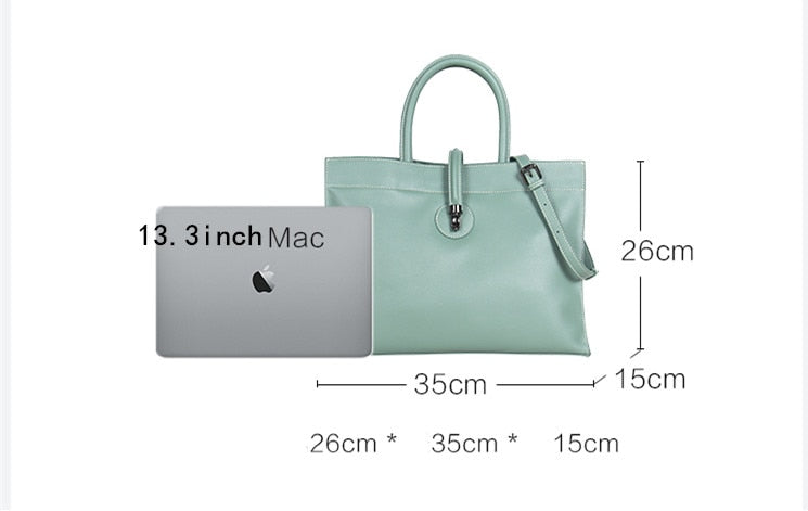 Genuine Leather Bags Women 2022 New Handbags Tote Bags Female Large Capacity Commuter Briefcase Leather Shoulder Messenger Bags