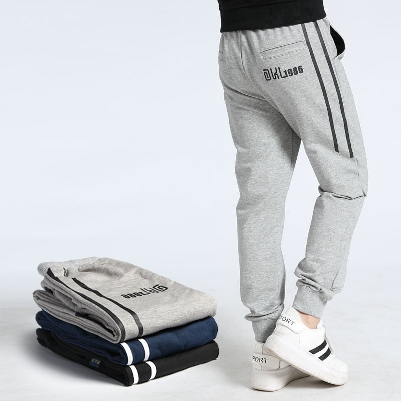 Boys Sport Pants Children Casual Pants Cotton Spring Autumn Boys Long Trousers Kids Letter Clothing Elastic Waist Jogger Pant