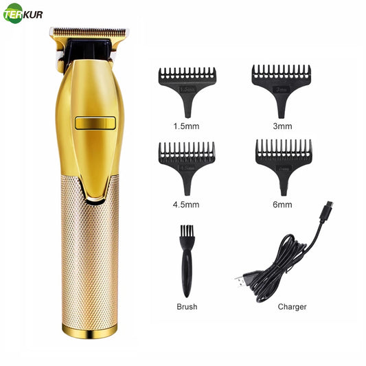 Professional Hair Trimmers T Blade  Clippers Barber Rechargeable Beard Shaver for Men Cordless  Cutting cut Machines