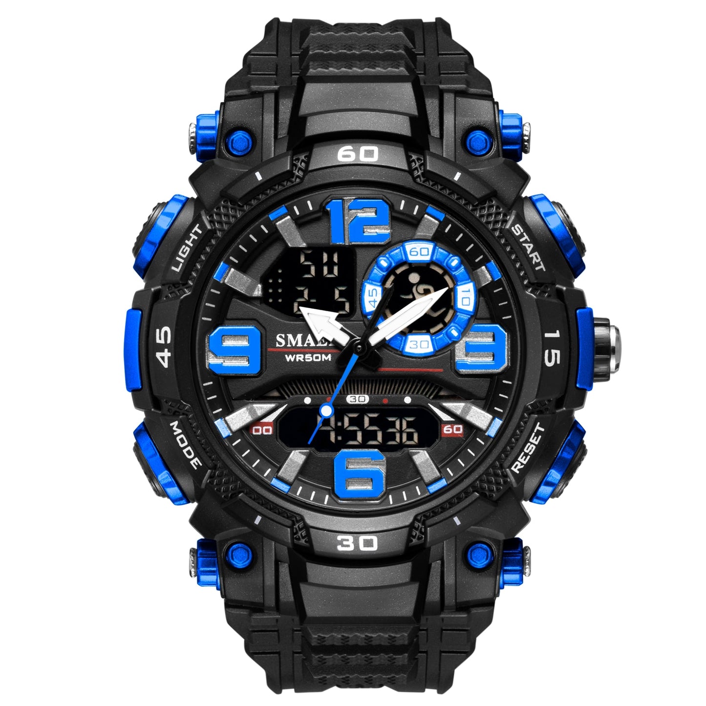 SMAEL Top Luxury Watches Men Dual Display Watch Waterproof Men&#39;s Sport Wristwatch Mens Military Army Clock Male Stopwatch 1921