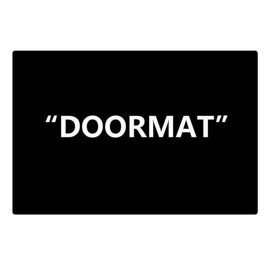 Custom Door Mat Home Decorative Doormat 40x60cm Black Flannel Fabric DOORMAT Printed Anti-Slip Indoor Floor Mat Carpet