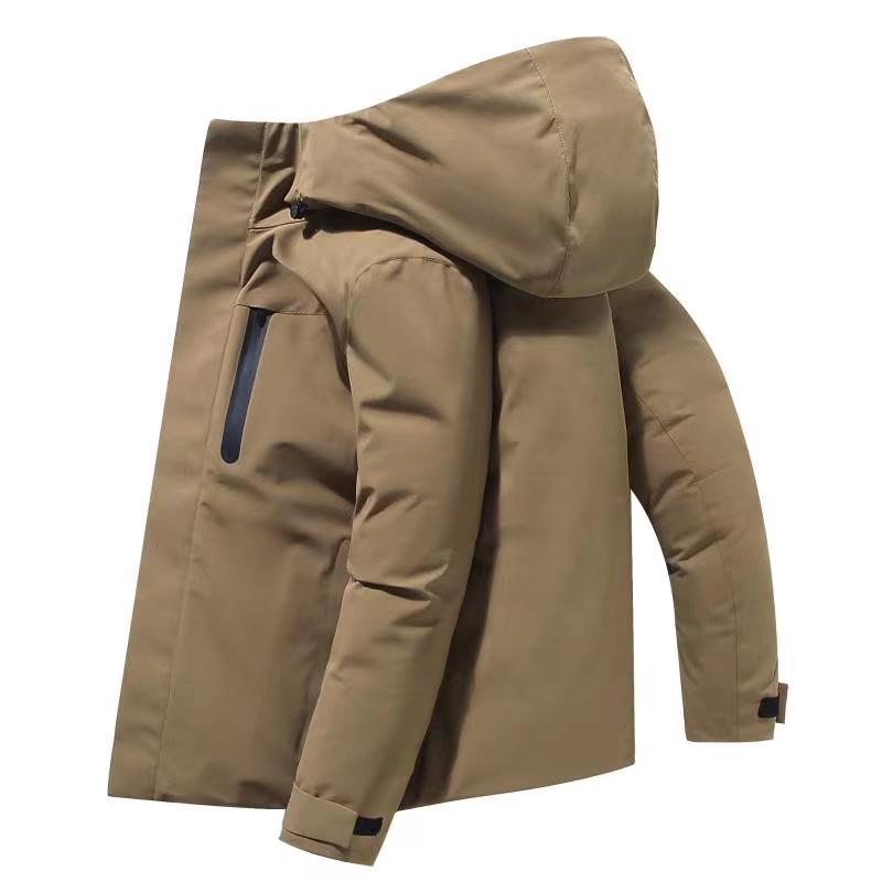 Top Quality White Duck Down Jacket Men Thick Winter 2021 NEW Hat Detached Warm Parka Waterproof Windproof -30 Degrees 3069