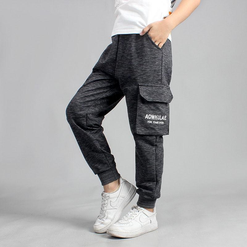 Boys Sport Pants Children Casual Pants Cotton Spring Autumn Boys Long Trousers Kids Letter Clothing Elastic Waist Jogger Pant
