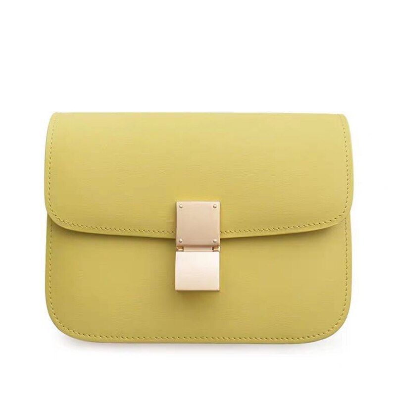 Factory Genuine Leather Ladies Tofu Bag Luxury Design Handbag Purse Small Shoulder Brand Bags Blue Crossbody Bags for Women 2021