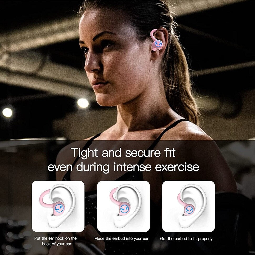 Sport Headphones Wireless In-Ear Bluetooth 5.1 Earbuds with CVC8.0 Mic Deep Bass Stereo Sound 42H Playtime, In-Ear Earphones