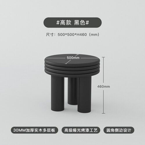 Minimalist Round Coffee Table Books Sedentary White Entryway Table Laptop Low Mesas De Centro Para Sala Balcony Furnlture