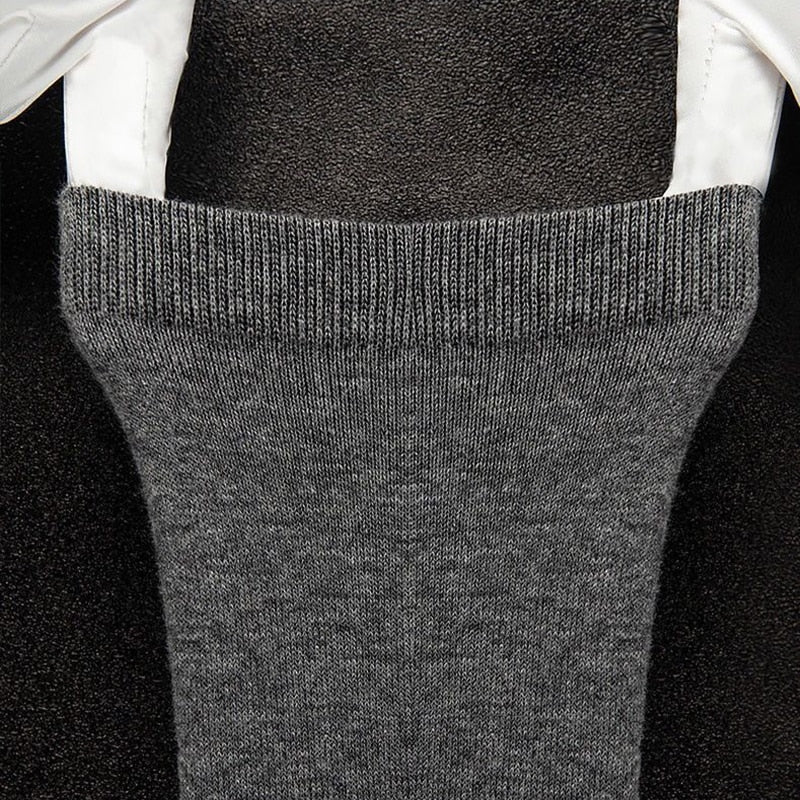 Box Pack Men&#39;s Cotton Socks 10Pairs/Box Black Business Men Socks Soft Breathable Summer Winter for Man Boy&#39;s Gift Size EUR39-45
