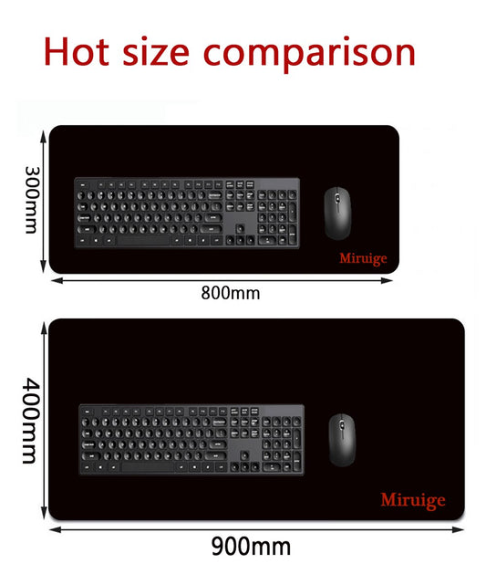 Vintage Persian Rug Black Mouse Pad XXL Gamer Desk Mat Large Keyboard Pad Gaming MousePad 90x40cm/70x30cm for Laptop Table Pads