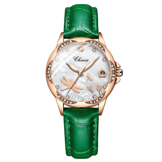 CHENXI Top Brand Women&#39;s Watches Classic Analog Quartz Ladies Bracelet Wristwatch Casual Leather Women Waterproof Watch