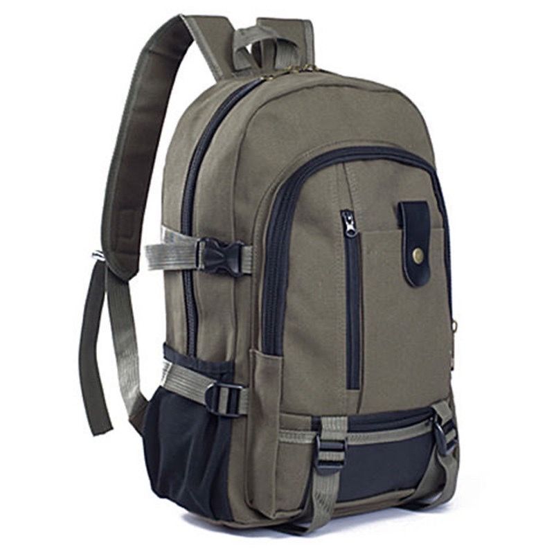 2022 New Mountaineering Bag Backpack for Men Canvas Large Capacity High School Backpacks Outdoor Travel Camping Bag Computer Bag