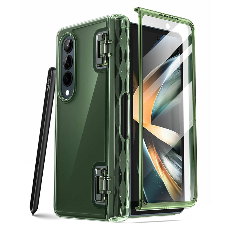 For Samsung Galaxy Z Fold 4 Case 5G (2022) I-BLASON Cosmo Slim Stylish Protective Bumper Case with Built-in Screen Protector