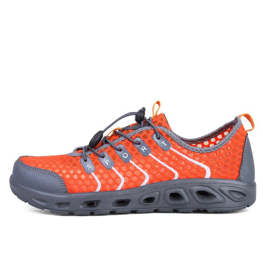 2022 Summer Walking Shoes Unisex Casual Outdoor Mesh Sneakers Women Non-slip Running Sport Lace Up Trekking Footwear Men Hiking