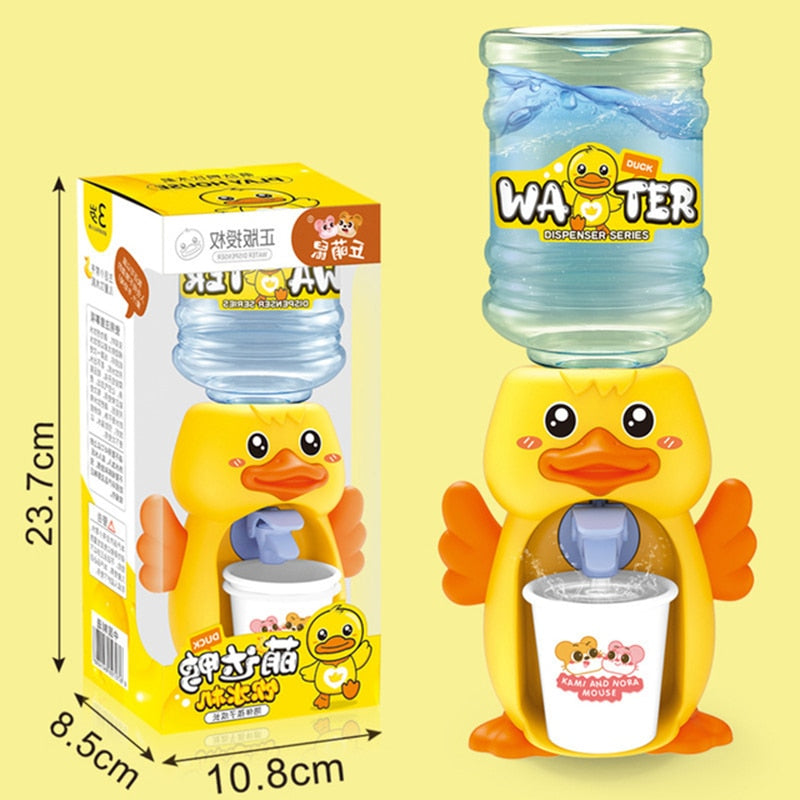 Mini Water Dispenser Baby Toy Drinking Water Hand Press Water Bottle Pump Cooler Lifelike Cute Children Cosplsy Props Home