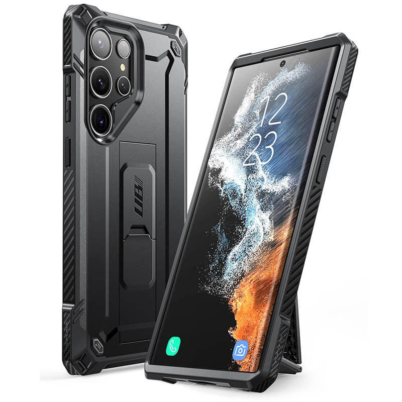 For Samsung Galaxy S23 Ultra Case / S22 Ultra Case SUPCASE UB Slim Rugged Shockproof Protective Case with Built-in Kickstand