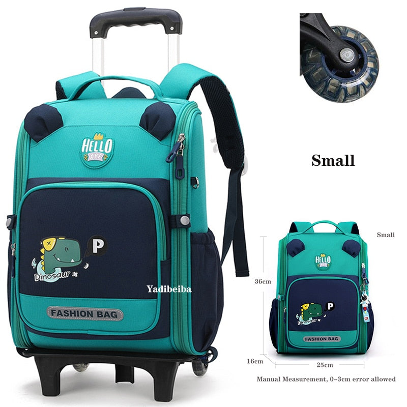 School Bag With Wheels For Boys Girls School Trolley Backpack For Girls Waterproof Wheeled Backpack For School Bags Trolley Bags