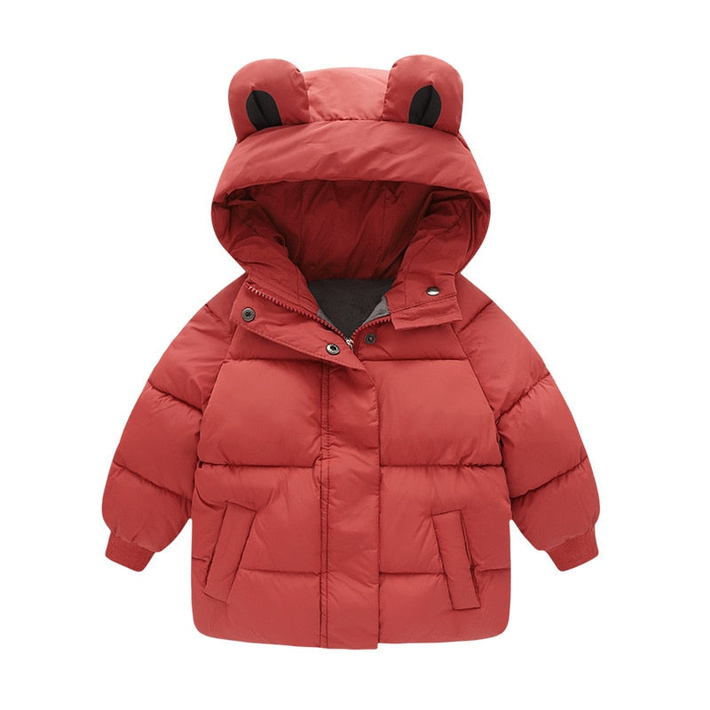 2022 Winter Toddler Baby Boys Jackets For Boys Hooded Thick Warm Girls Down Jacket Children&#39;s Outerwear Coats Kids Clothes 2-6Y