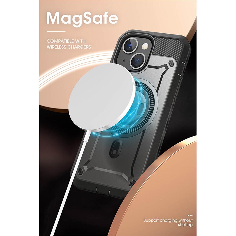 For iPhone 14 Plus Case 6.7“ 2022 SUPCASE UB Pro Mag Full Body Rugged Case with Built-in Screen Protector Kickstand Belt-Clip