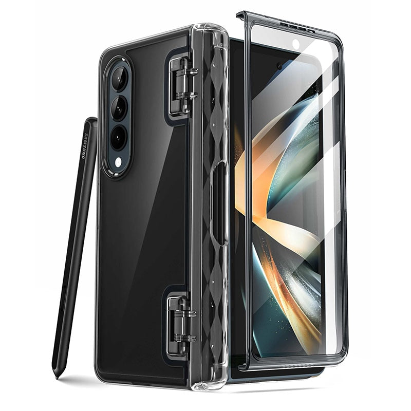 For Samsung Galaxy Z Fold 4 Case 5G (2022) I-BLASON Cosmo Slim Stylish Protective Bumper Case with Built-in Screen Protector