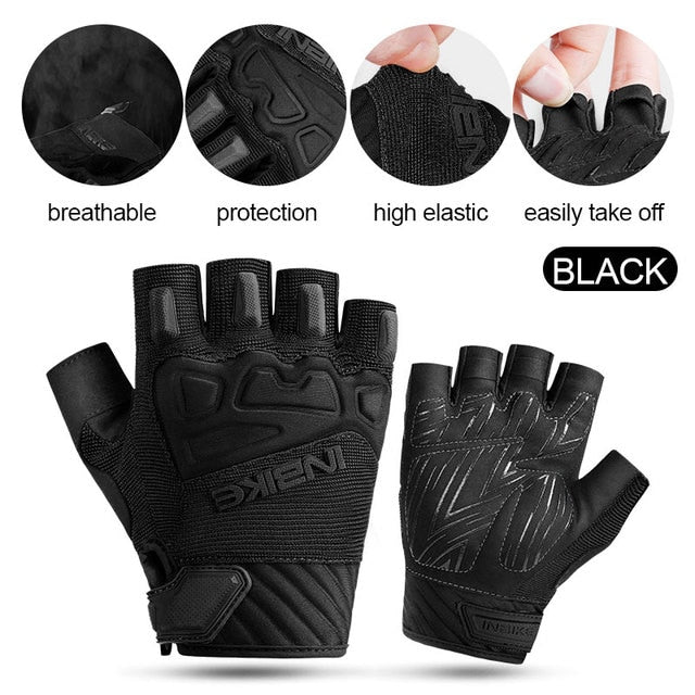 INBIKE 2023 New Arrival MTB Bike Gloves Summer Half Finger Cycling Gloves For Men Women Breathable Sport Bicycle Gloves MH010