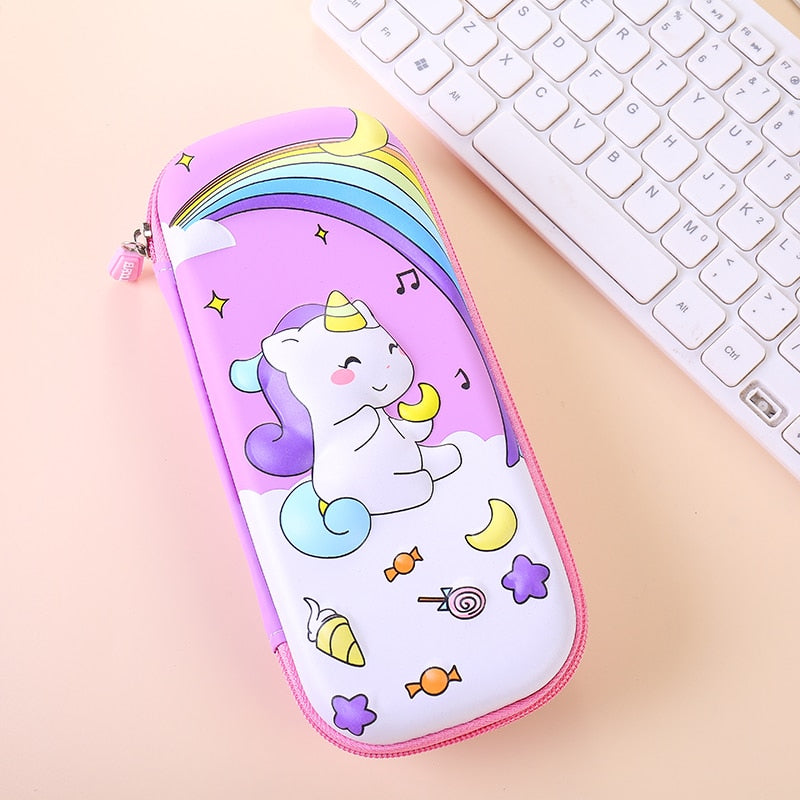 3D stereo animal pencil case plastic Stationery box School Pencil cases for girls pen case boy student pen box cute pen bag gift