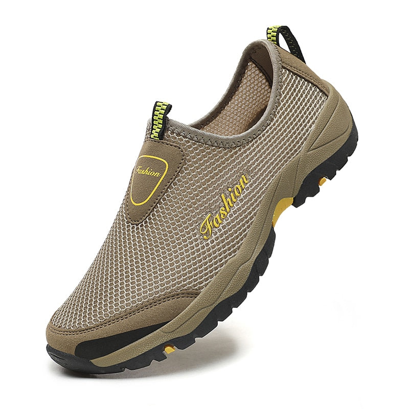 Summer Mesh Shoes Men Sneakers Plus Size Lightweight Breathable Walking Footwear 2023 New Slip-On Comfortable Casual Men&#39;s Shoes