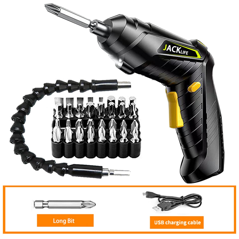 Electric Screwdriver Battery Rechargeable Cordless Screwdriver Powerful Impact Wireless Screwdriver Drill Electric Screw Driver