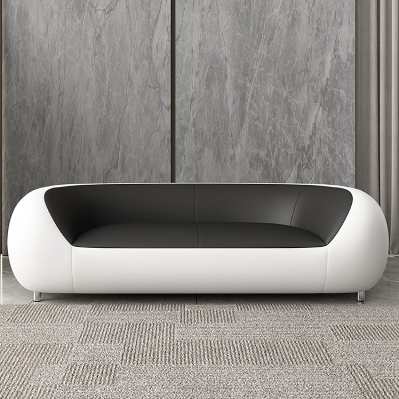 Nordic Style Minimalist Sofa Leather Stretch Modular Modern Couch Longue Armchair Unusual Reading Canape Salon Home Furniture