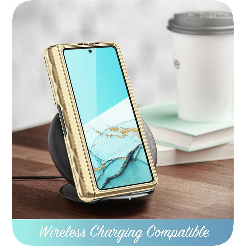For Samsung Galaxy Z Fold 4 Case 5G (2022) I-BLASON Cosmo Slim Stylish Protective Bumper Case with Built-in Screen Protector